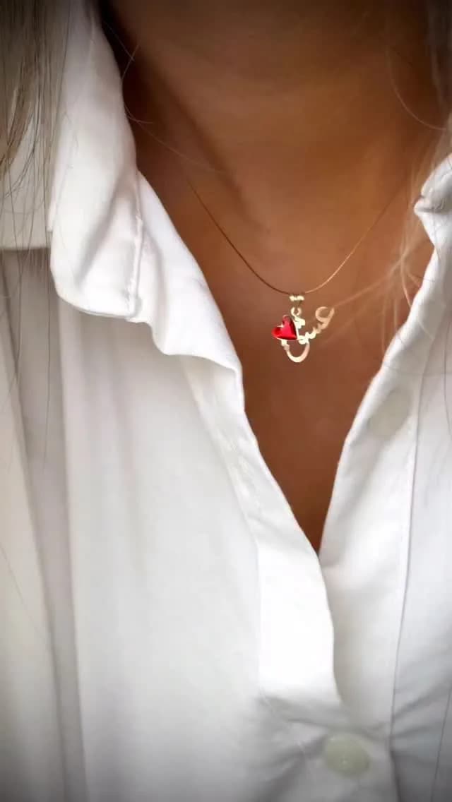 پلاک طلا عشق
