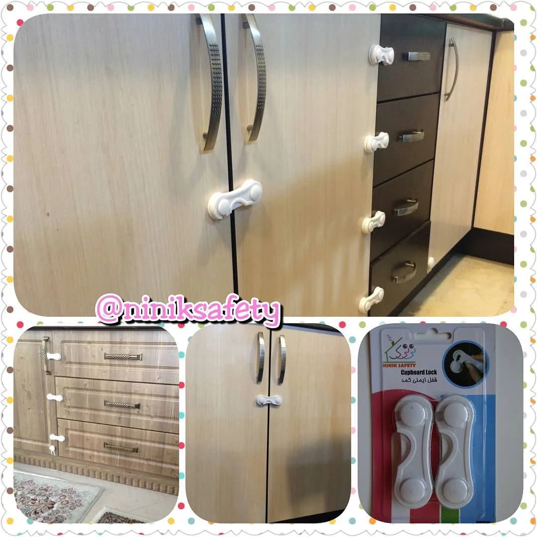 قفل کمد و کابینت دوتایی N9370 نی نی ک