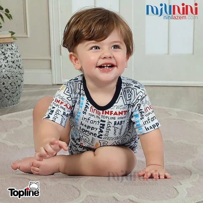 لباس پسرانه طرح جین تاپ لاین