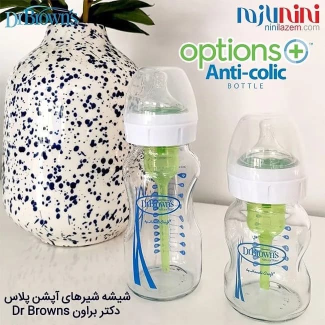 شیشه شیر آنتی کولیک طلقی و پیرکس دکتر براون