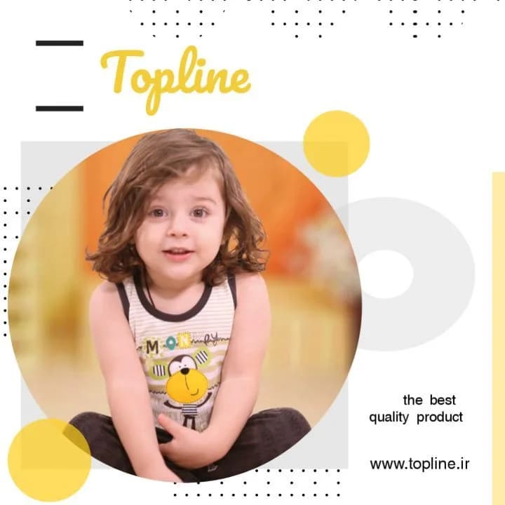 ست لباس نوزاد مدل میمون topline، رنگ سفید و قهوهای، جنس پنبهای، طرح شخصیت کارتونی، رکابی، کوتاه