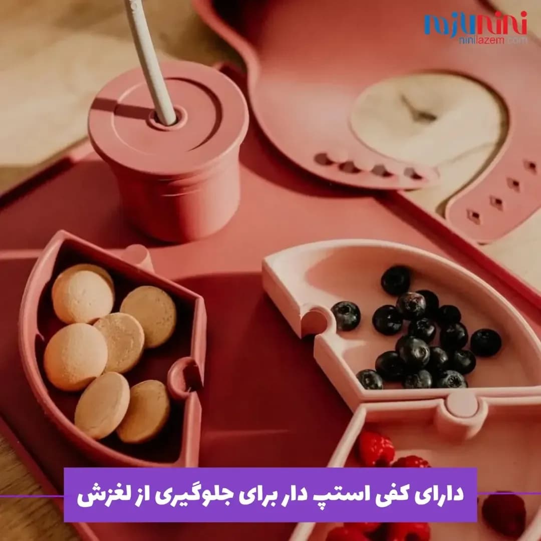 ظرف غذا کودک سه قسمتی پازلی