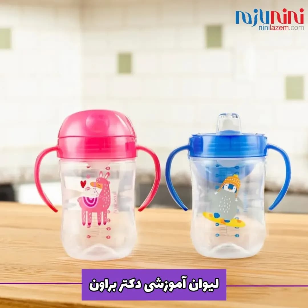 لیوان آبمیوه خوری ضد چکه دکتر براون