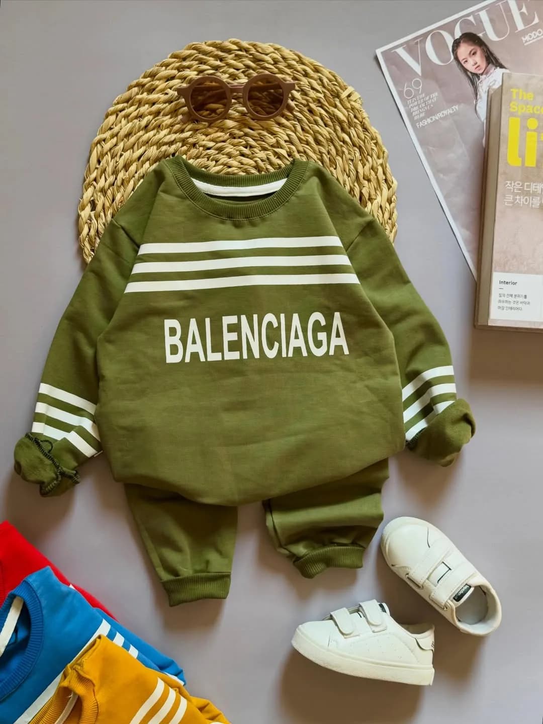 ست بلوز و شلوار بچگانه بالنسیاگا