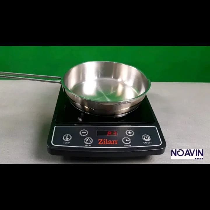 اجاق برقی القایی زیلان، رنگ مشکی، جنس شیشه و پلاستیک، تک شعله، دیجیتال