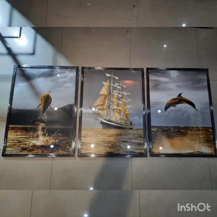 قاب عکس ۵۰×۷۰ قهوه‌ای