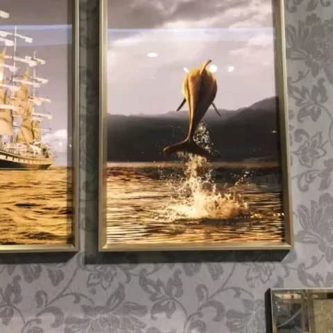 قاب عکس شیبدار بژ