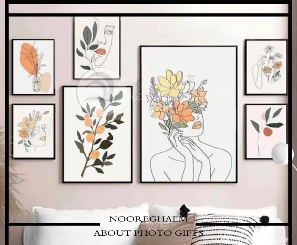 پکیج قاب عکس مینیمال شش‌تایی