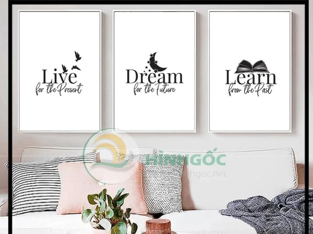 قاب عکس نوشته دیواری، رنگ سفید، سیاه و صورتی، مجموعهی تابلو دکوراتیو