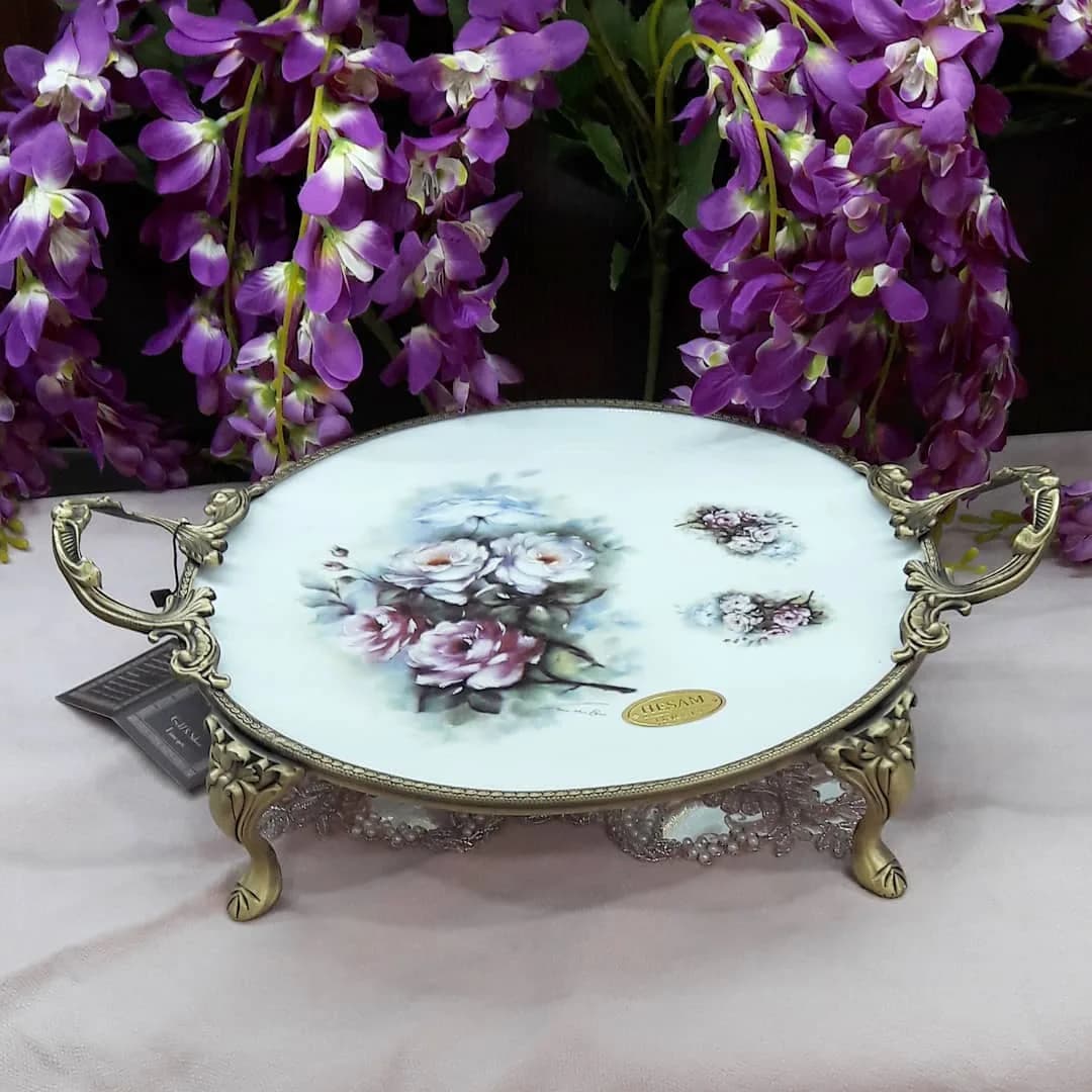 دیس گرد پایه‌بلند قطر ۳۲ سانتی‌متر