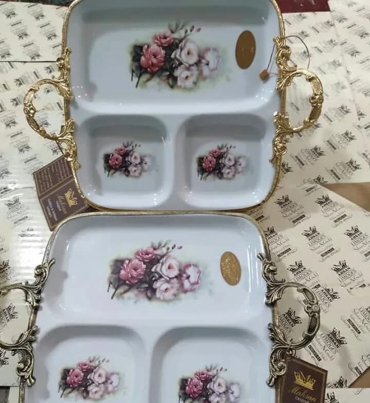اردوخوری طرح گل بنفش