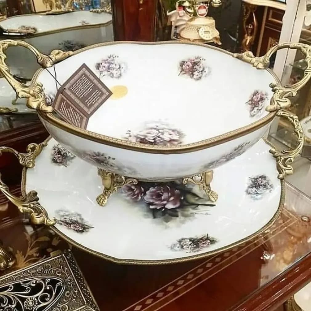 کاسه و دیس هگزان آنتیک حسام