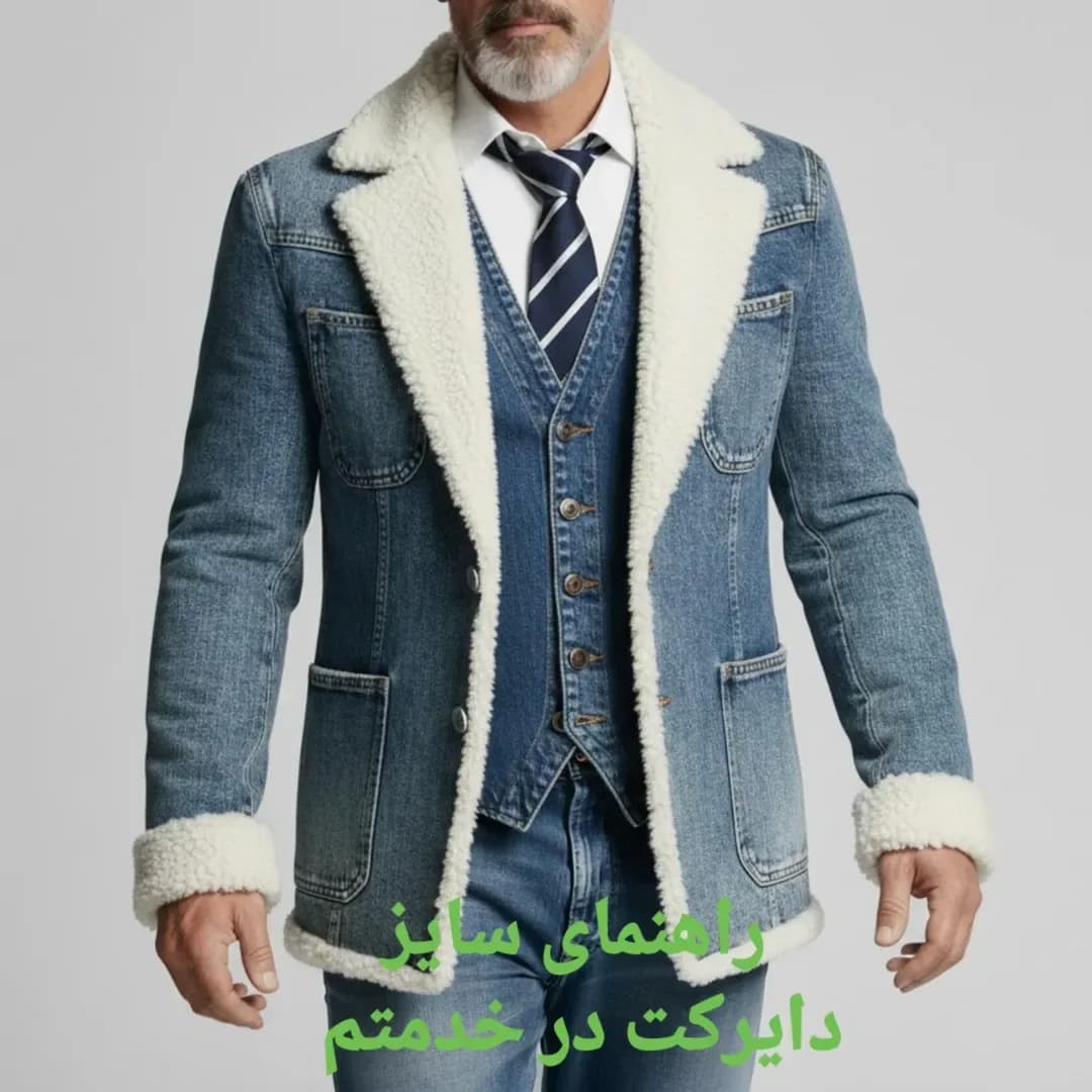 نیم‌پالتو جین بوفالو با خز