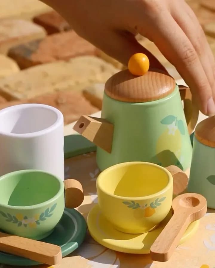 ست چای خوری چوبی کد ۵۰۵۷۶ کلاسیک ورلد