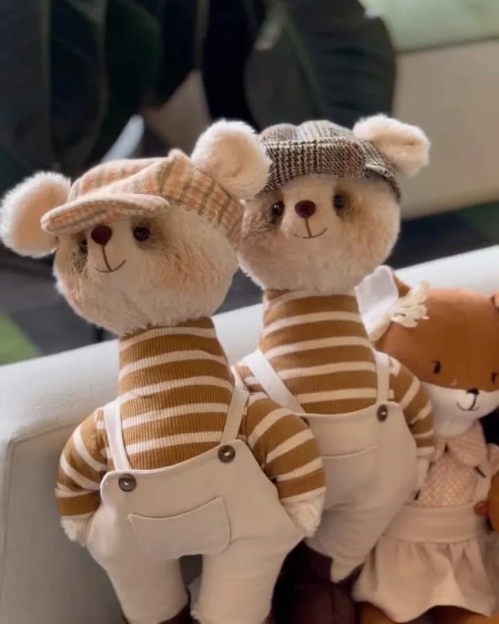 عروسک دست‌ساز طرح حیوانات