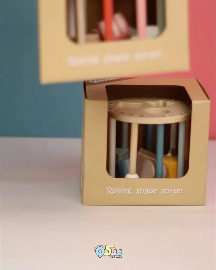 پازل جاگذاری استوانه چوبی
