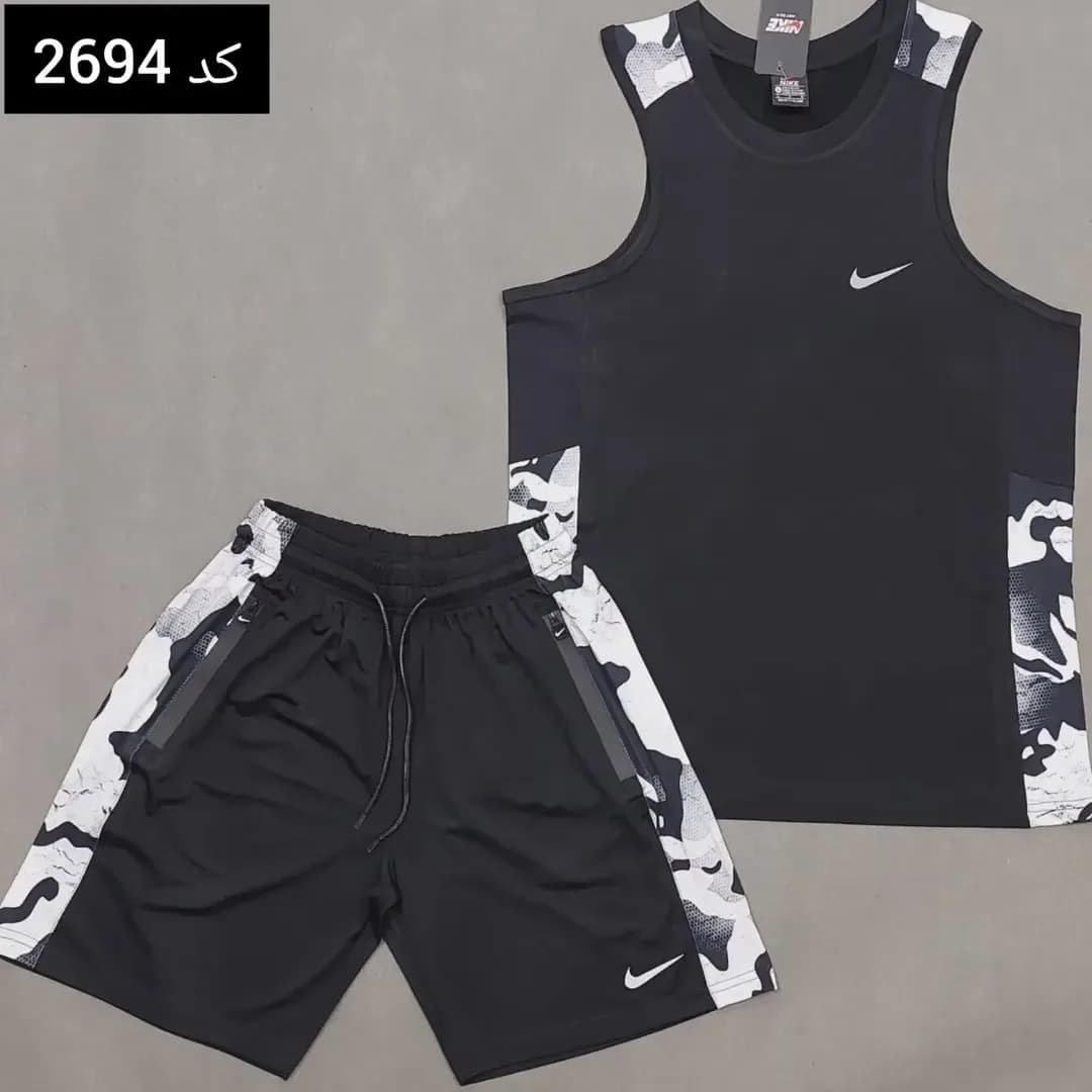 ست رکابی و شلوارک بدنسازی کد ۲۶۹۴