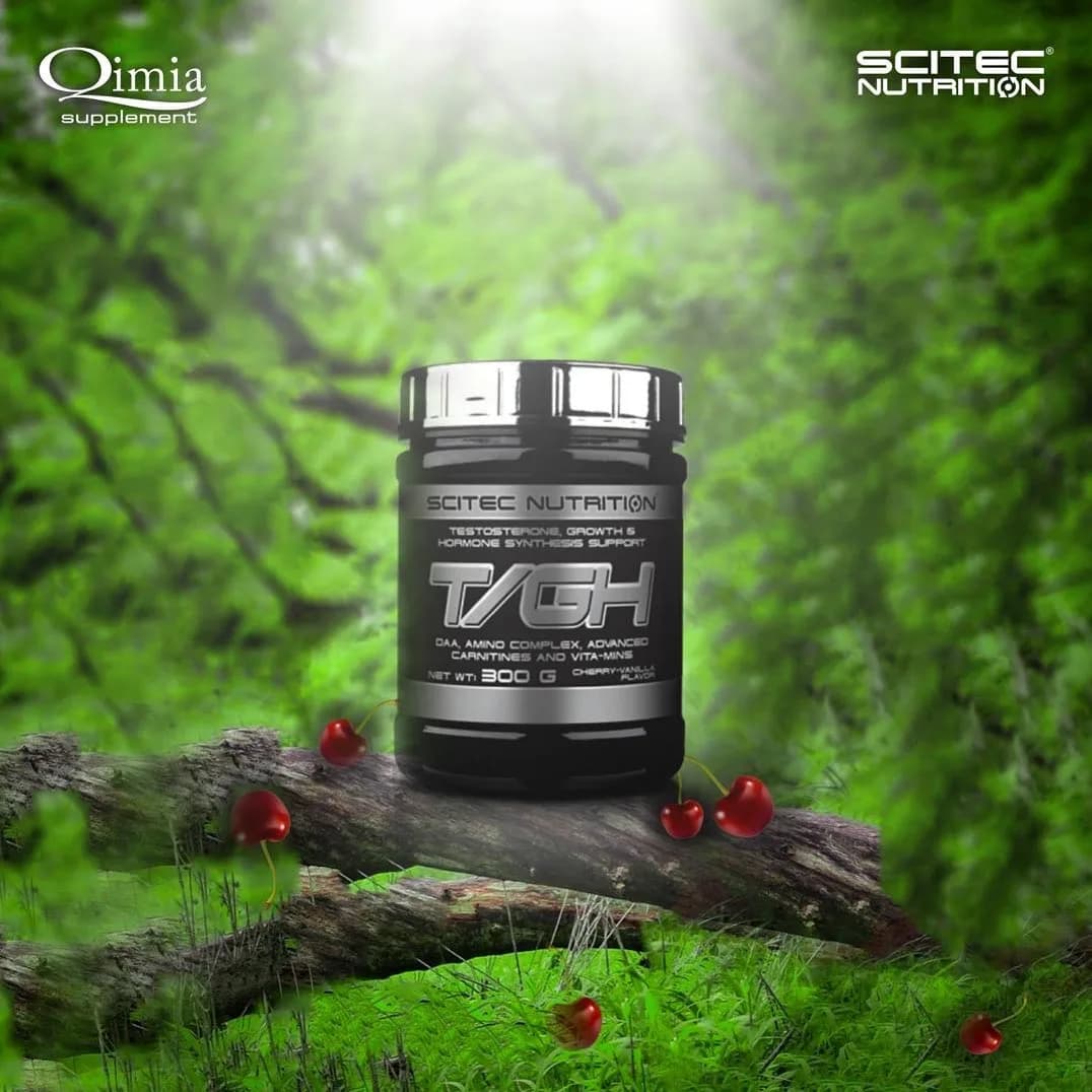 مکمل سایتک نوتریشن T/GH Scitec Nutrition، رنگ سیاه، نقره‌ای و قرمز، جنس پلاستیک، قوطی پلاستیکی