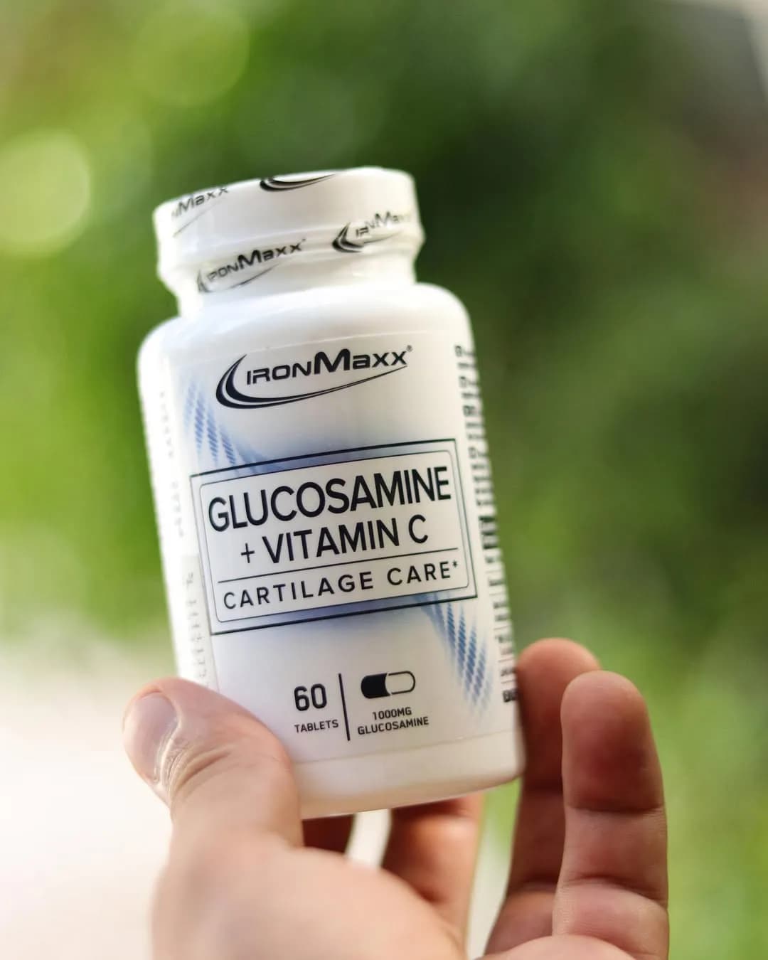 مکمل گلوکوزامین IronMaxx، رنگ سفید، جنس پلاستیک، ظرف قرص