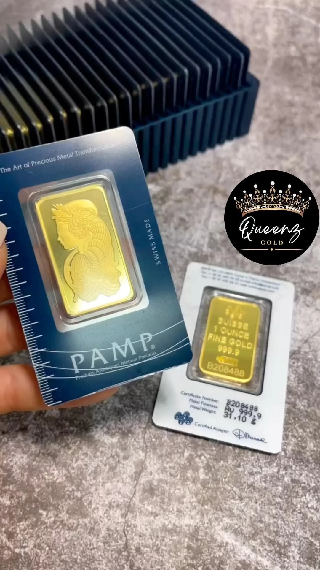 شمش طلا ۲۴ عیار PAMP