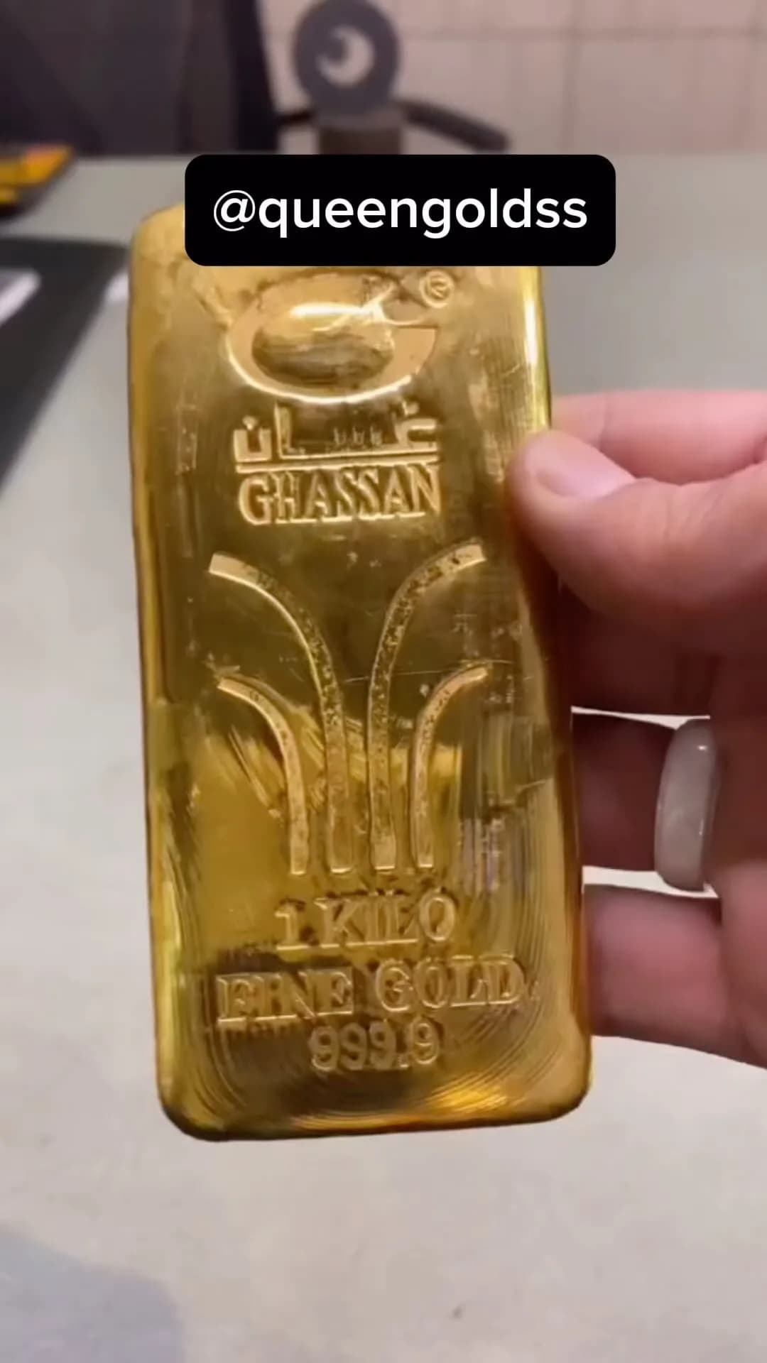 شمش طلا ۲۴ عیار، رنگ طلایی، مستطیلی