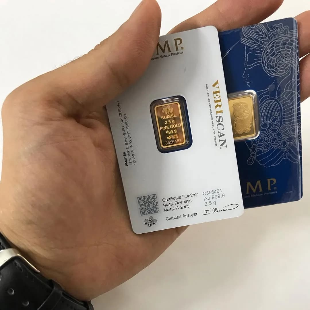 شمش طلا، رنگ طلایی، مستطیلی کوچک