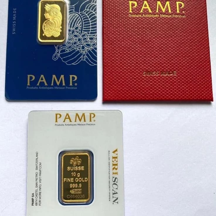 شمش طلا پمپ سوئیس PAMP