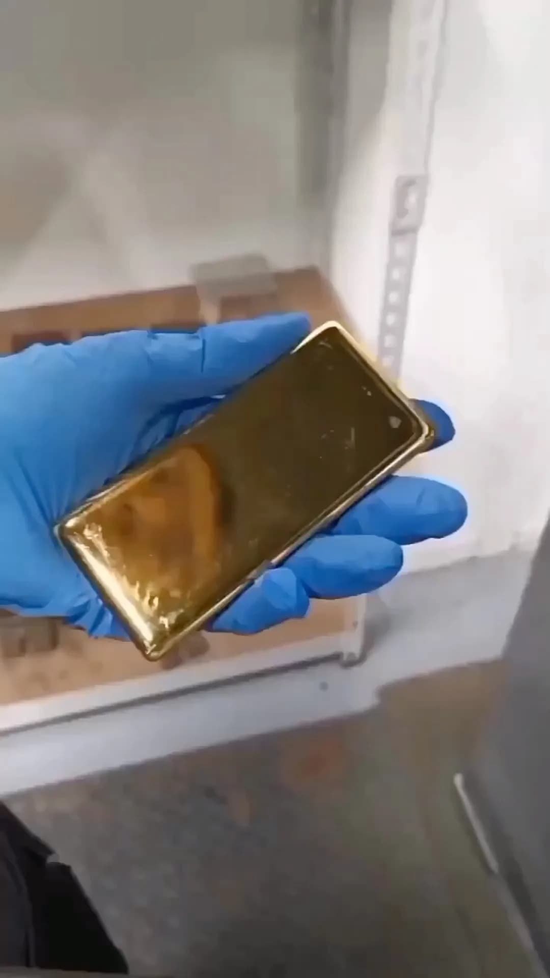 شمش طلا نیم اونس، رنگ طلایی، مستطیلی ساده