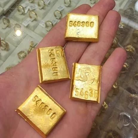 شمش طلا، رنگ طلایی، مستطیلی کوچک