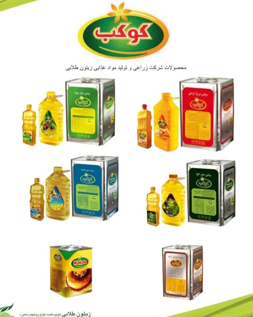 روغن حلب ۱۶ کیلویی سرخ کردنی و سویا کوکب