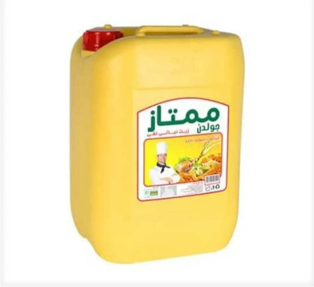 روغن مایع گالن ۲۰ لیتری ممتاز، رنگ زرد، جنس پلاستیک