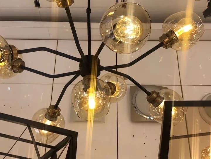 آویز عنکبوتی گلس ۹ شعله