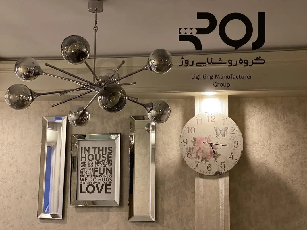 آویز تمام سیلور گلس ۸ شعله