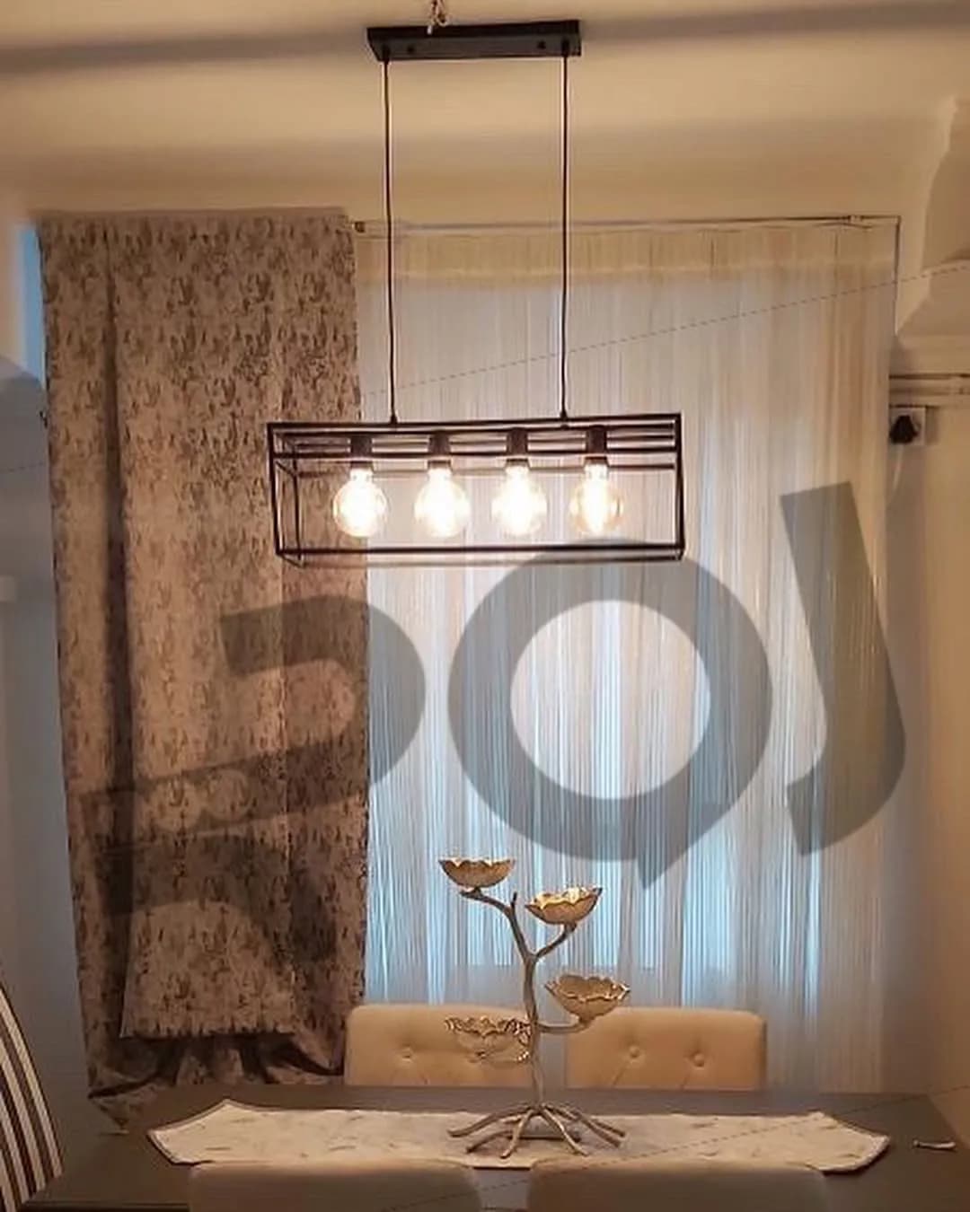 آویز کانتری ۴ شعله مکعب