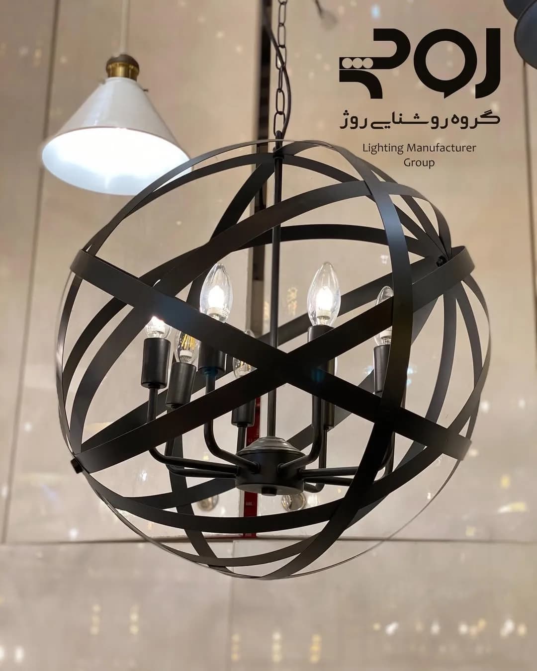 آویز ۸ شعله شمعی توپ