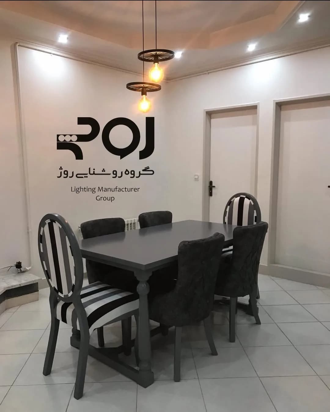 لوستر آویز چرخ قطر ۲۰