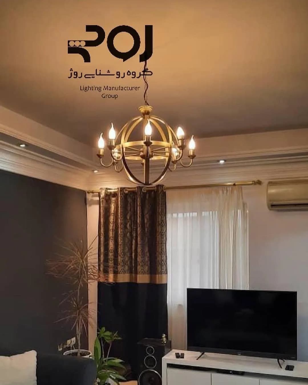 آویز زحل طلایی قطر ۷۵
