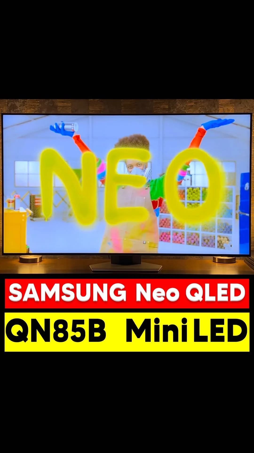 تلویزیون سامسونگ نئوکیولد QN85B، رنگ مشکی، Neo QLED