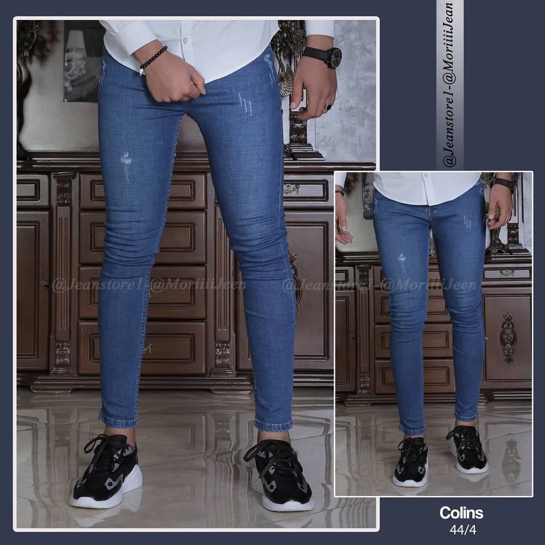 شلوار جین مردانه، رنگ آبی، جذب