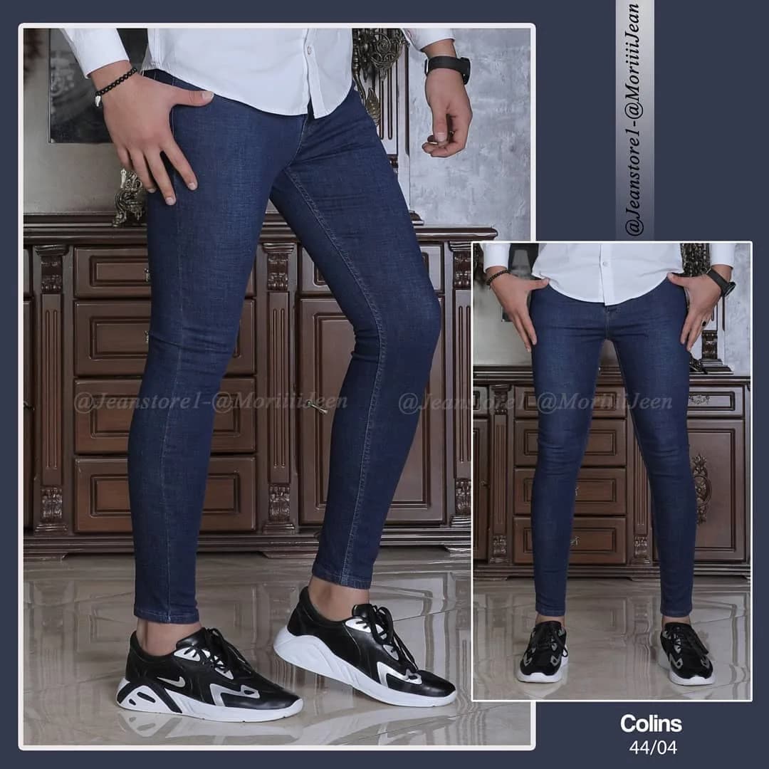 شلوار جین مردانه، رنگ آبی، جذب