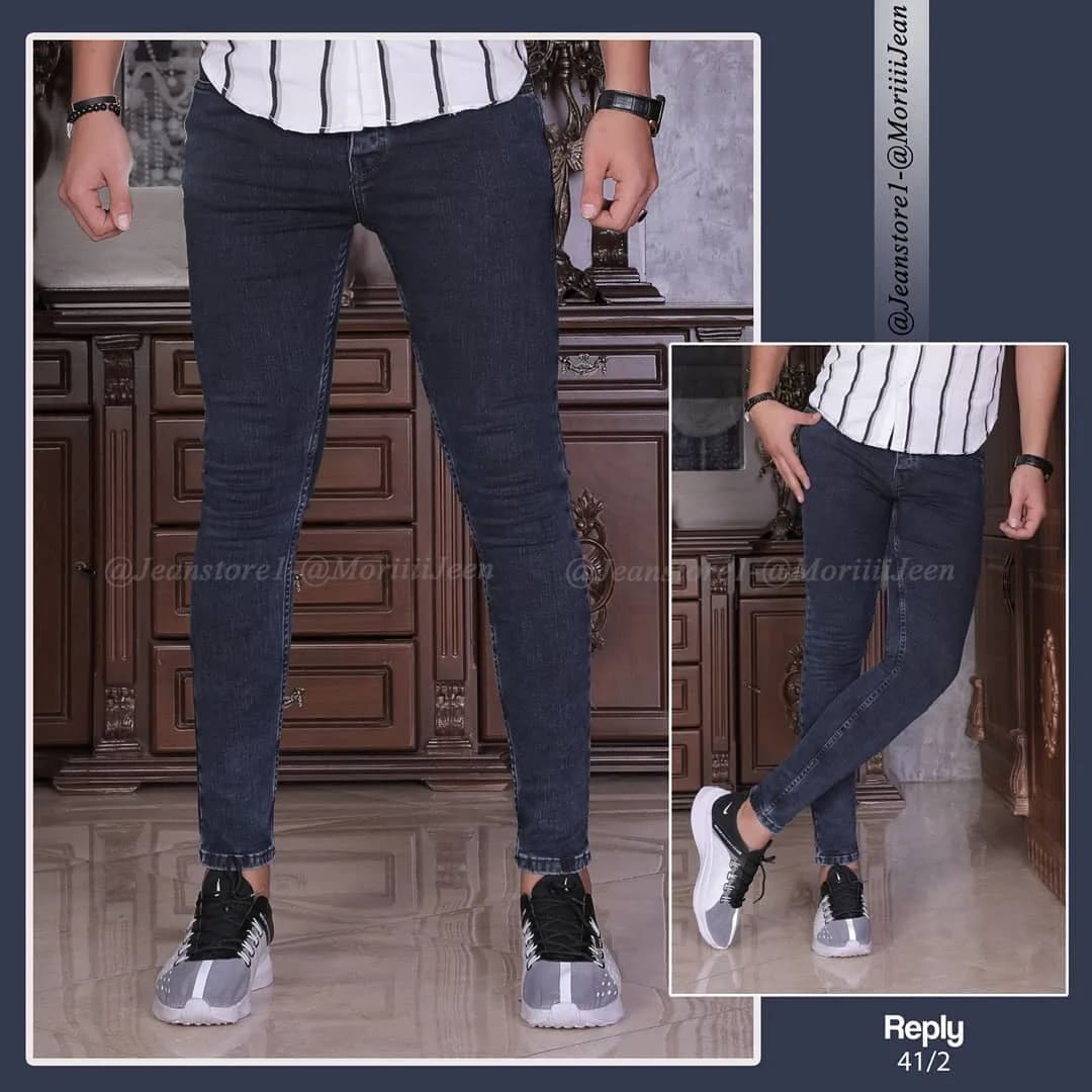 شلوار جین مردانه، رنگ آبی، جذب