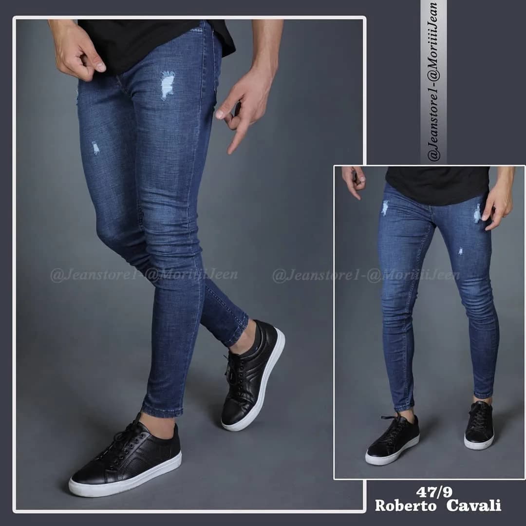 شلوار جین، رنگ آبی، جذب، دمپا تنگ