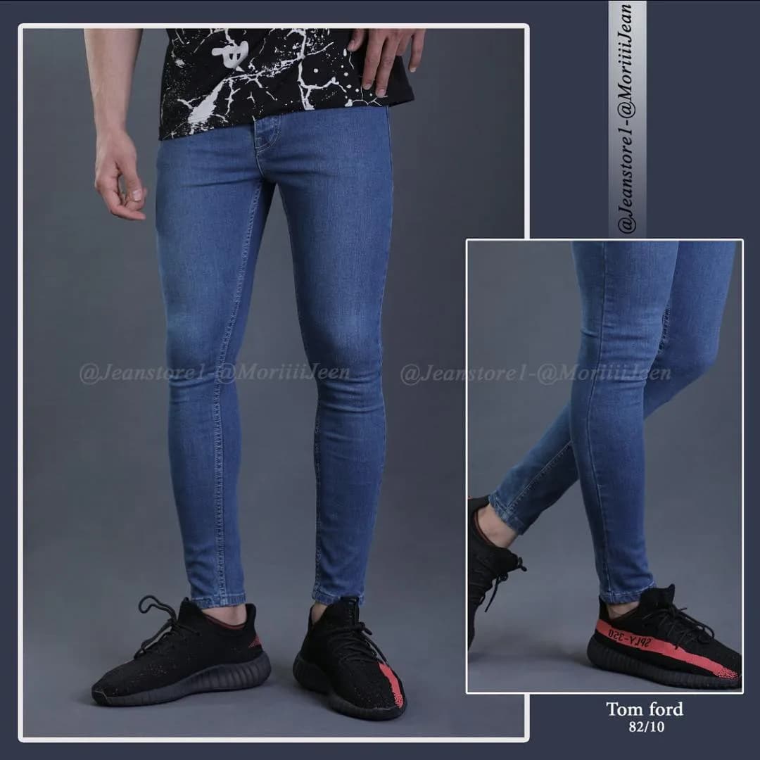 شلوار جین، رنگ آبی، جذب کوتاه