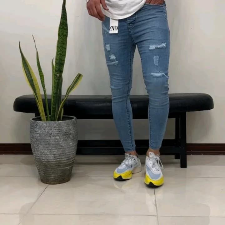 شلوار جین، رنگ آبی، جذب، فاق متوسط