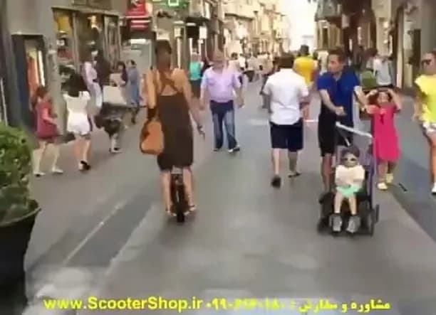 اسکوتر تکچرخ ناینبات وان، رنگ مشکی و قهوهای، جنس پلاستیک، دوچرخ هوشمند بدون دسته