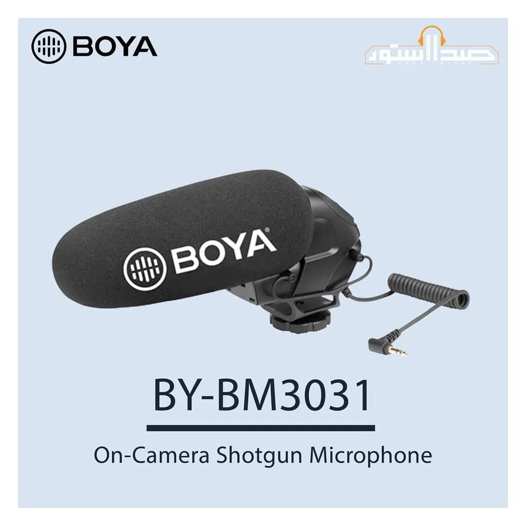 میکروفون شاتگان BM3031 بویا، رنگ مشکی، مدل BY-BM3031، استوانه‌ای