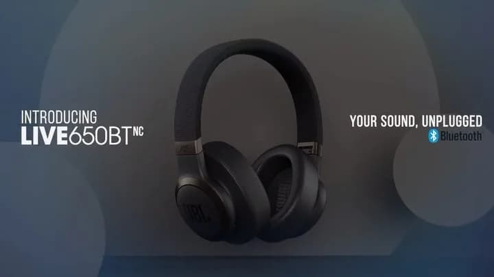 هدفون بیسیم Live 650BTNC جیبیال، رنگ مشکی، دورگوش