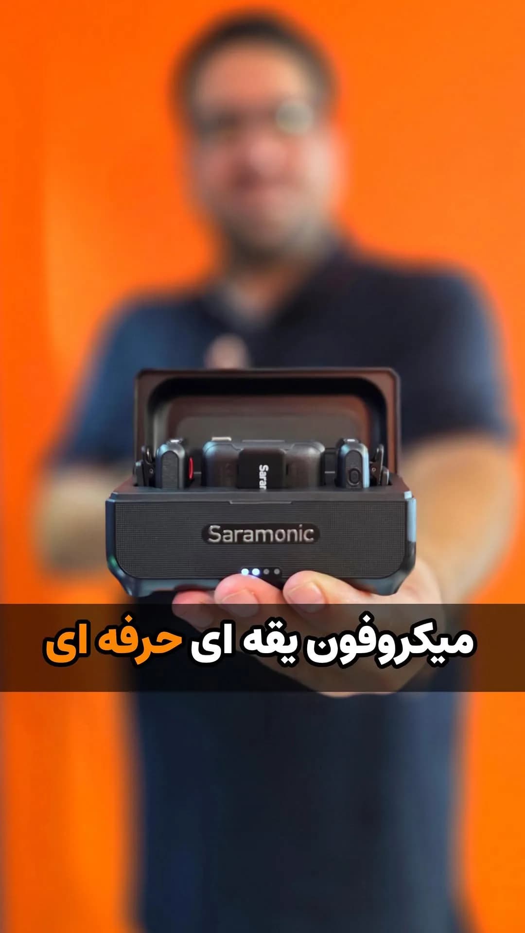 میکروفون یقه‌ای بی‌سیم Blink500 B2+، رنگ مشکی، جنس پلاستیک، بیسیم همراه با کیس شارژ