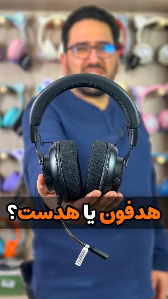 هدست گیمینگ BT60X ابینگو، رنگ مشکی، جنس پلاستیک، چرم مصنوعی و پارچه، دورگوش با میکروفون