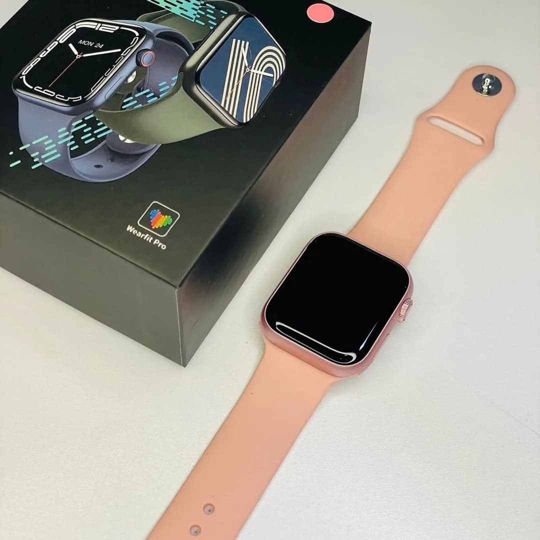 ساعت هوشمند Wearlit Pro، رنگ صورتی، جنس سیلیکون، مربع